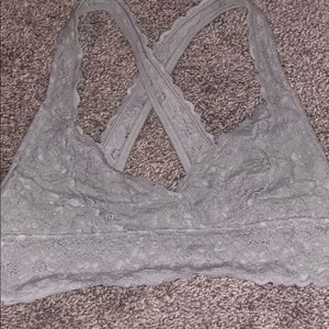 Grey laced bralette! Good condition!